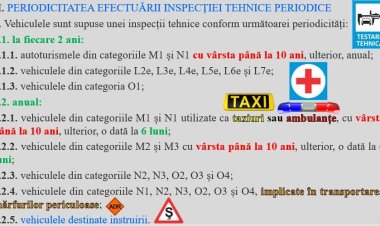 Noi reguli cu privire la testarea tehnică care intră în vigoare 01.06.2025, HG 840 din 18.12.2024!
