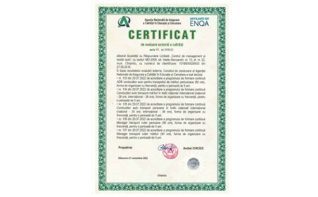 Accreditare „CMT Auto” SRL